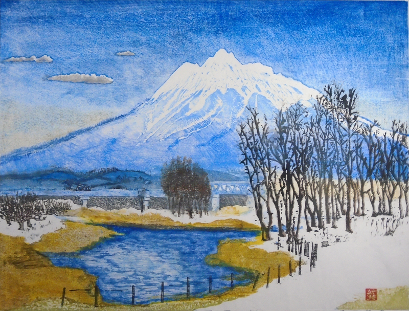 Tatsuo Maeda - "Scenery in a Remaining Snow"